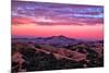 Rugged Red Skies Over Mount Diablo, Walnut Creek California-Vincent James-Mounted Photographic Print