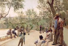 The Boules Players, 1882-Ruggero Focardi-Framed Stretched Canvas