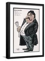 Ruggero Leoncavallo Italian Opera Composer Looking Rather Pleased with Himself-null-Framed Art Print