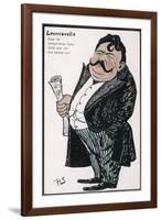 Ruggero Leoncavallo Italian Opera Composer Looking Rather Pleased with Himself-null-Framed Art Print