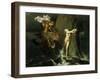 Ruggiero Rescuing Angelica, 1819-Jean-Auguste-Dominique Ingres-Framed Giclee Print