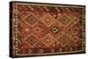 Rugs and Carpets: Iran - Kilim Qashqai Carpet-null-Stretched Canvas