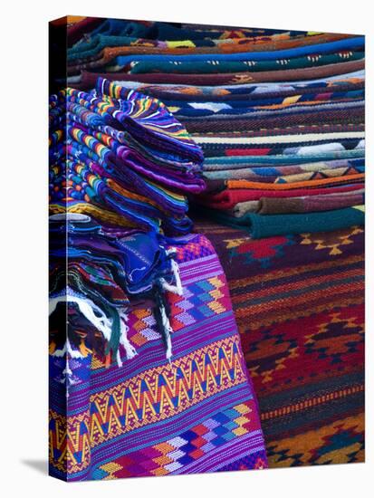 Rugs for Sale in Market, San Miguel De Allende, Mexico-Nancy Rotenberg-Stretched Canvas