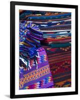 Rugs for Sale in Market, San Miguel De Allende, Mexico-Nancy Rotenberg-Framed Photographic Print