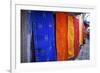 Rugs Hung on the Wall in Chefchaouen, Morocco, North Africa, Africa-Simon Montgomery-Framed Photographic Print
