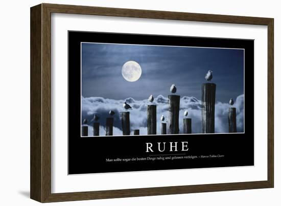 Ruhe: Motivationsposter Mit Inspirierendem Zitat-null-Framed Photographic Print