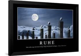 Ruhe: Motivationsposter Mit Inspirierendem Zitat-null-Framed Photographic Print