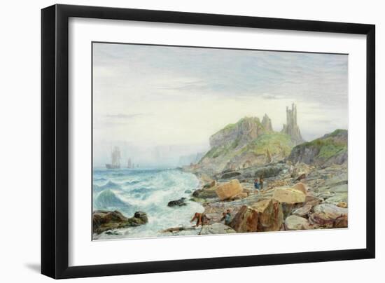 Ruin of a Northumbrian Keep, 1864-Charles Napier Hemy-Framed Giclee Print