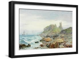 Ruin of a Northumbrian Keep, 1864-Charles Napier Hemy-Framed Giclee Print