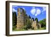 Ruin of Beaufort Castle in Beaufort, Canton of Echternach, Grand Duchy of Luxembourg, Europe-Hans-Peter Merten-Framed Photographic Print