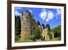 Ruin of Beaufort Castle in Beaufort, Canton of Echternach, Grand Duchy of Luxembourg, Europe-Hans-Peter Merten-Framed Photographic Print