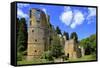 Ruin of Beaufort Castle in Beaufort, Canton of Echternach, Grand Duchy of Luxembourg, Europe-Hans-Peter Merten-Framed Stretched Canvas