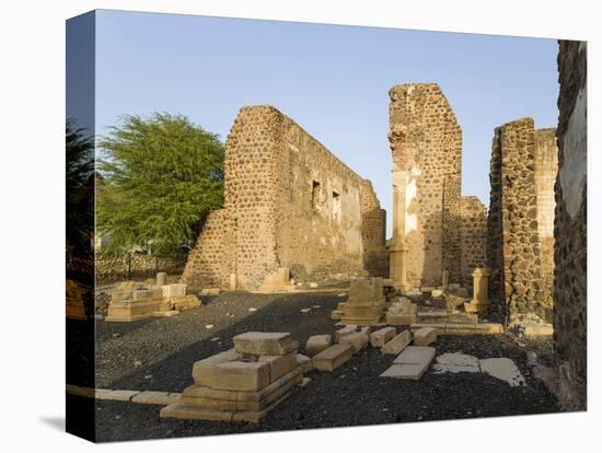 Ruin of cathedral Se Cathedral. Cidade Velha, historic center of Ribeira Grande-Martin Zwick-Stretched Canvas