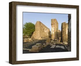 Ruin of cathedral Se Cathedral. Cidade Velha, historic center of Ribeira Grande-Martin Zwick-Framed Photographic Print