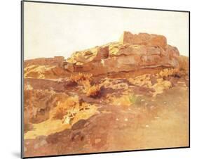 Ruin of Jericho of the Old Testament-Eugen Bracht-Mounted Art Print