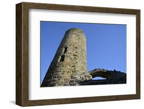 Ruin of the height castle of castle Staufeneck, Salach, Baden-Wurttemberg, Germany-Michael Weber-Framed Photographic Print