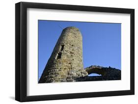 Ruin of the height castle of castle Staufeneck, Salach, Baden-Wurttemberg, Germany-Michael Weber-Framed Photographic Print