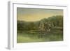 Ruined Abbey on a River, C.1880-Robert Weir Allan-Framed Giclee Print