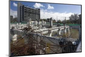 Ruined Buildings Following Earthquakes-Nick-Mounted Photographic Print