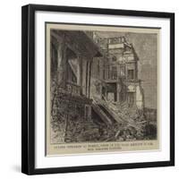 Ruined Bungalow at Bombay, Scene of the Fatal Accident to the Honourable Narayen Vasudeo-null-Framed Giclee Print