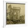 Ruined church, Combles, northern France, c1914-c1918-Unknown-Framed Photographic Print