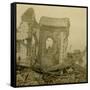 Ruined church, Combles, northern France, c1914-c1918-Unknown-Framed Stretched Canvas