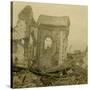 Ruined church, Combles, northern France, c1914-c1918-Unknown-Stretched Canvas