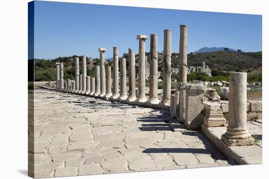 Ruined Colonnaded Main Street-Stuart Black-Stretched Canvas