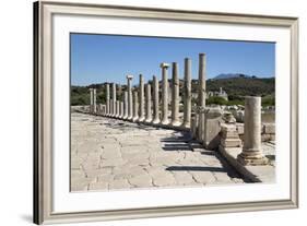 Ruined Colonnaded Main Street-Stuart Black-Framed Photographic Print