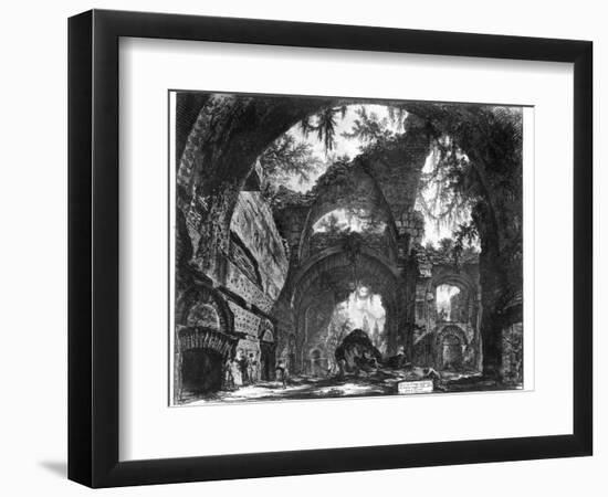 Ruined Gallery of the Villa Adriana at Tivoli-Giovanni Battista Piranesi-Framed Giclee Print