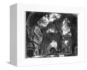 Ruined Gallery of the Villa Adriana at Tivoli-Giovanni Battista Piranesi-Framed Stretched Canvas