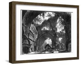 Ruined Gallery of the Villa Adriana at Tivoli-Giovanni Battista Piranesi-Framed Giclee Print