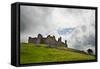 Ruined Medieval Castle Landscape with Dramatic Sky-Veneratio-Framed Stretched Canvas