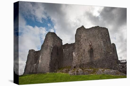 Ruined Medieval Castle Landscape with Dramatic Sky-Veneratio-Stretched Canvas