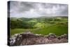 Ruined Medieval Castle Landscape with Dramatic Sky-Veneratio-Stretched Canvas