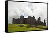 Ruined Medieval Castle Landscape with Dramatic Sky-Veneratio-Framed Stretched Canvas