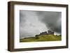 Ruined Medieval Castle Landscape with Dramatic Sky-Veneratio-Framed Photographic Print