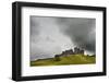 Ruined Medieval Castle Landscape with Dramatic Sky-Veneratio-Framed Photographic Print