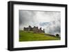 Ruined Medieval Castle Landscape with Dramatic Sky-Veneratio-Framed Photographic Print