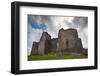 Ruined Medieval Castle Landscape with Dramatic Sky-Veneratio-Framed Photographic Print