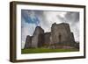 Ruined Medieval Castle Landscape with Dramatic Sky-Veneratio-Framed Photographic Print