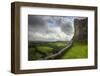 Ruined Medieval Castle Landscape with Dramatic Sky-Veneratio-Framed Photographic Print