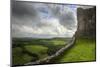 Ruined Medieval Castle Landscape with Dramatic Sky-Veneratio-Mounted Photographic Print