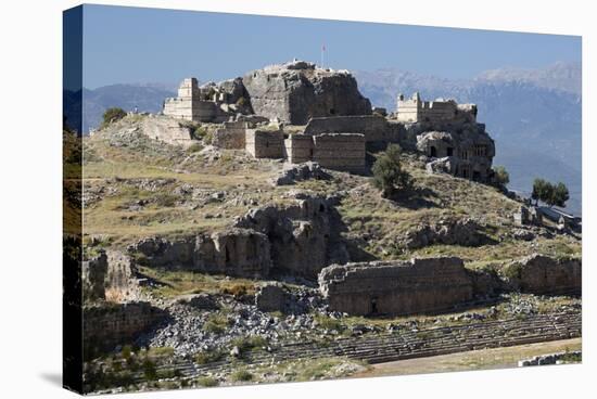 Ruined Stadium and Acropolis, Tlos, Near Kalkan-Stuart Black-Stretched Canvas