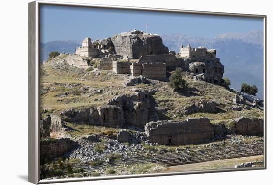 Ruined Stadium and Acropolis, Tlos, Near Kalkan-Stuart Black-Framed Photographic Print