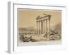 Ruined Temple, Palmyra, Syria, Illustration from 'Voyage En Asie Mineure' by Leon De Laborde-Leon de Laborde-Framed Giclee Print