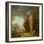 Ruined Tower with Figure, C.1770-79-Richard Wilson-Framed Giclee Print