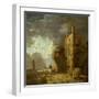 Ruined Tower with Figure, C.1770-79-Richard Wilson-Framed Giclee Print