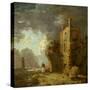 Ruined Tower with Figure, C.1770-79-Richard Wilson-Stretched Canvas