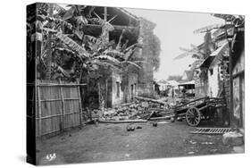 Ruined Village During Philippine Insurrection-Perely Fremont Rockett-Stretched Canvas